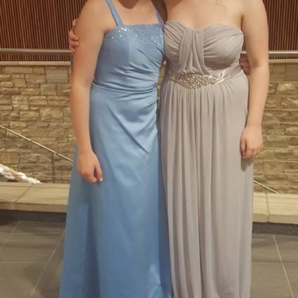 Alfred Angelo Light-Blue A-line Prom Dress - Picture 7 of 7